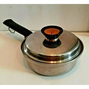 VTG Duncan Hines Stainless Steel 3/4 Quart 24 oz. Saucepan Lid 3 Ply 18-8